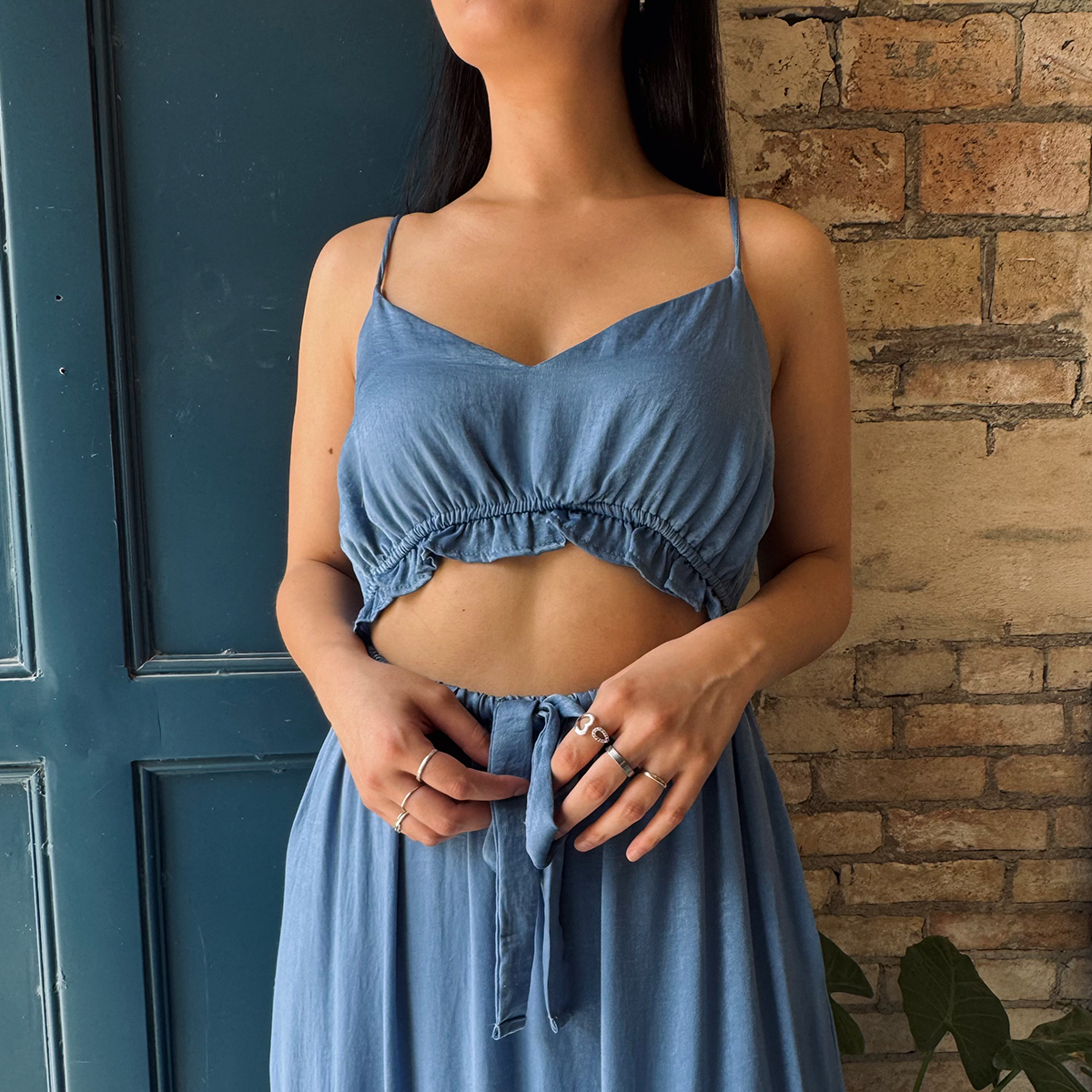 Maxi vestido coastal chic