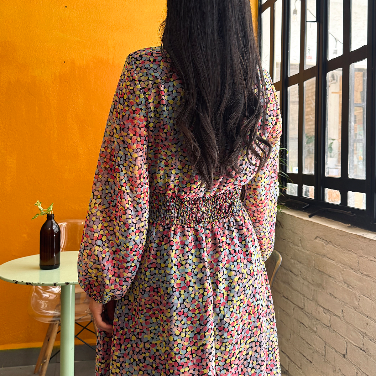 Vestido corto de colores