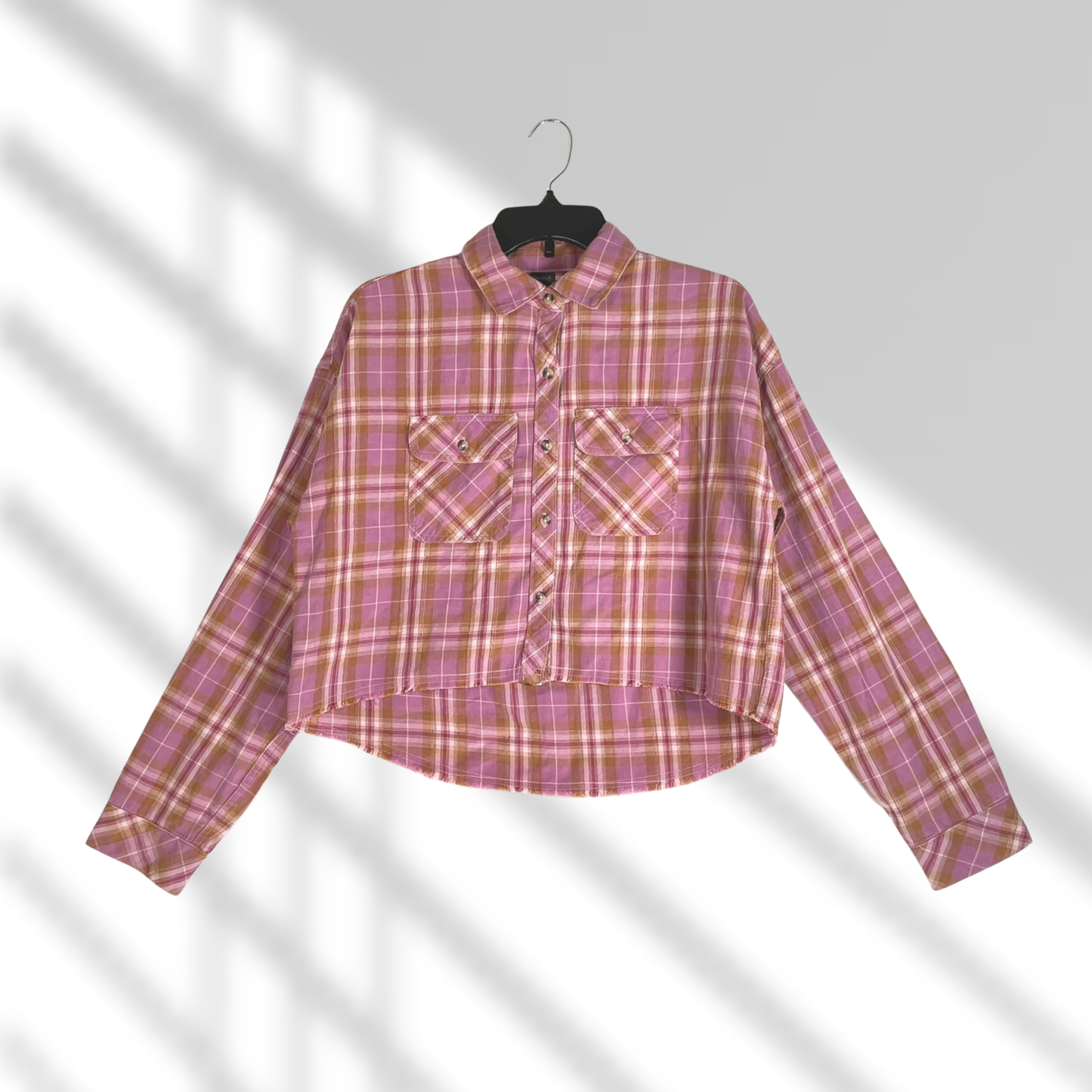 Camisa cropped de cuadros