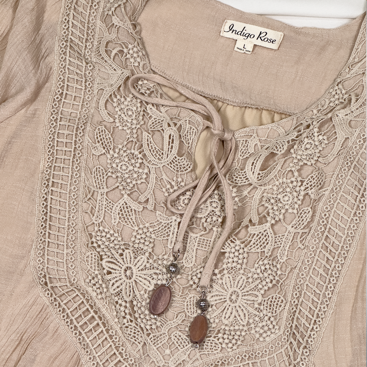 Vestido bohemio manga 3/4