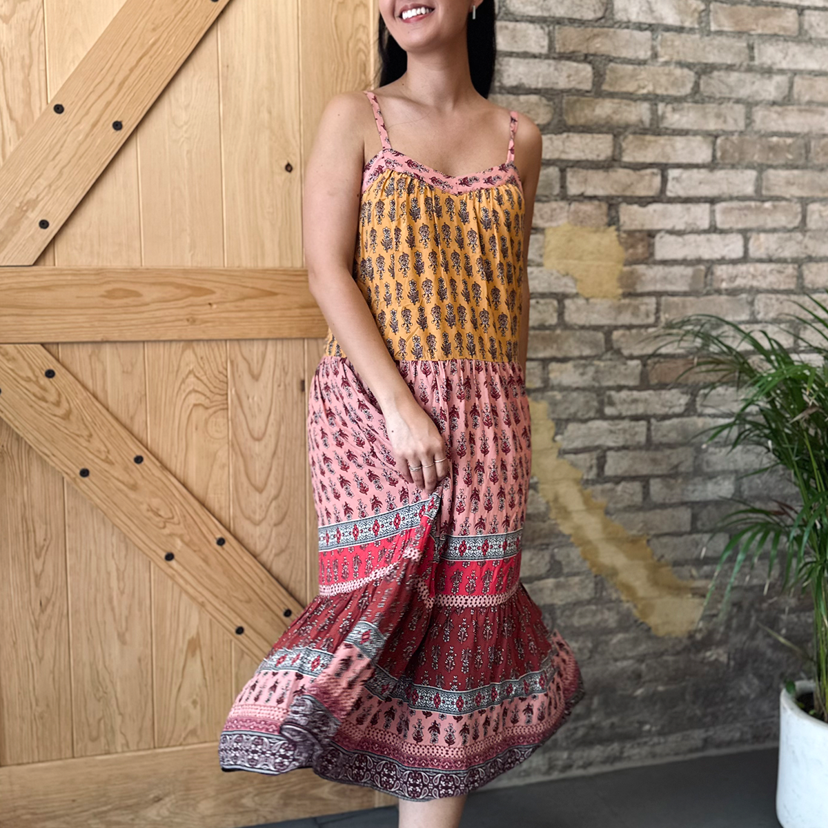 Vestido bohemio de colores