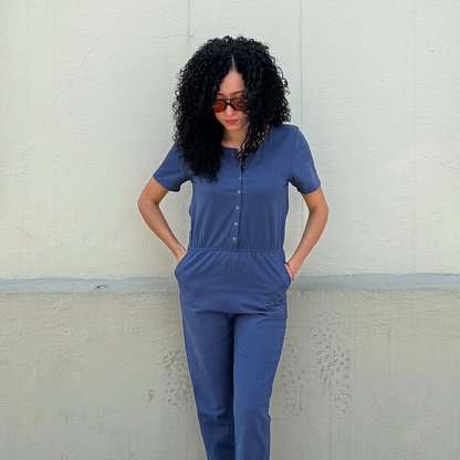 Jumpsuit básico estilo denim