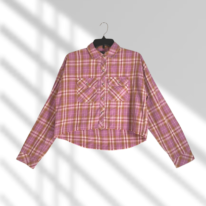 Camisa cropped de cuadros