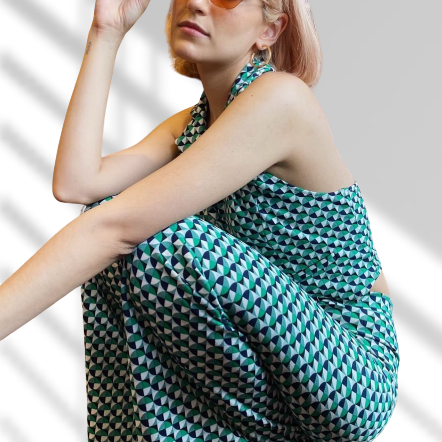 Pantalón groovy estampado