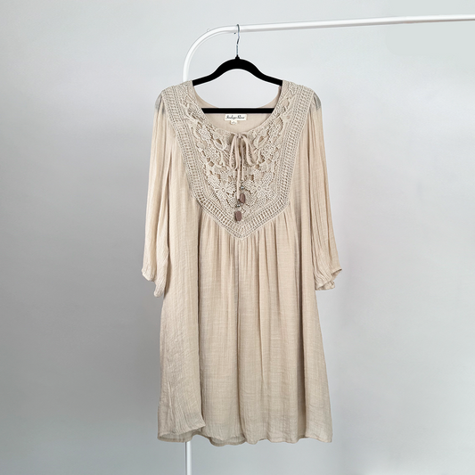 Vestido bohemio manga 3/4