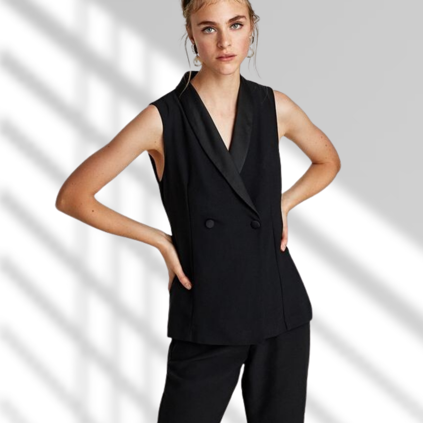 Jumpsuit de vestir estilo smoking