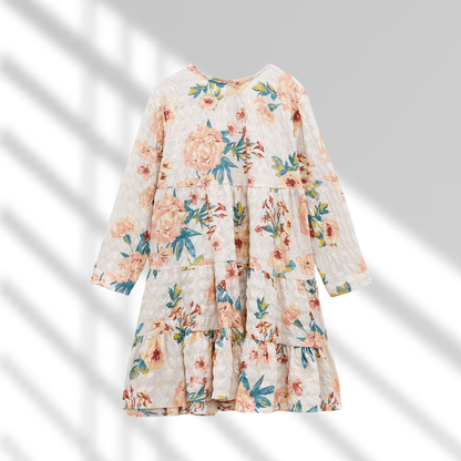 Vestido holgado de flores claras