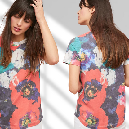 Top con flores boho chic