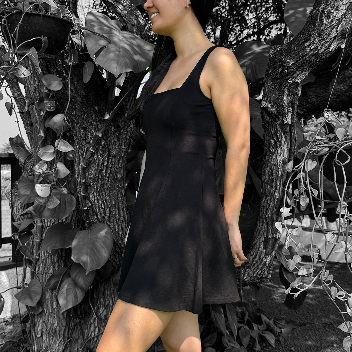 Vestido negro casual