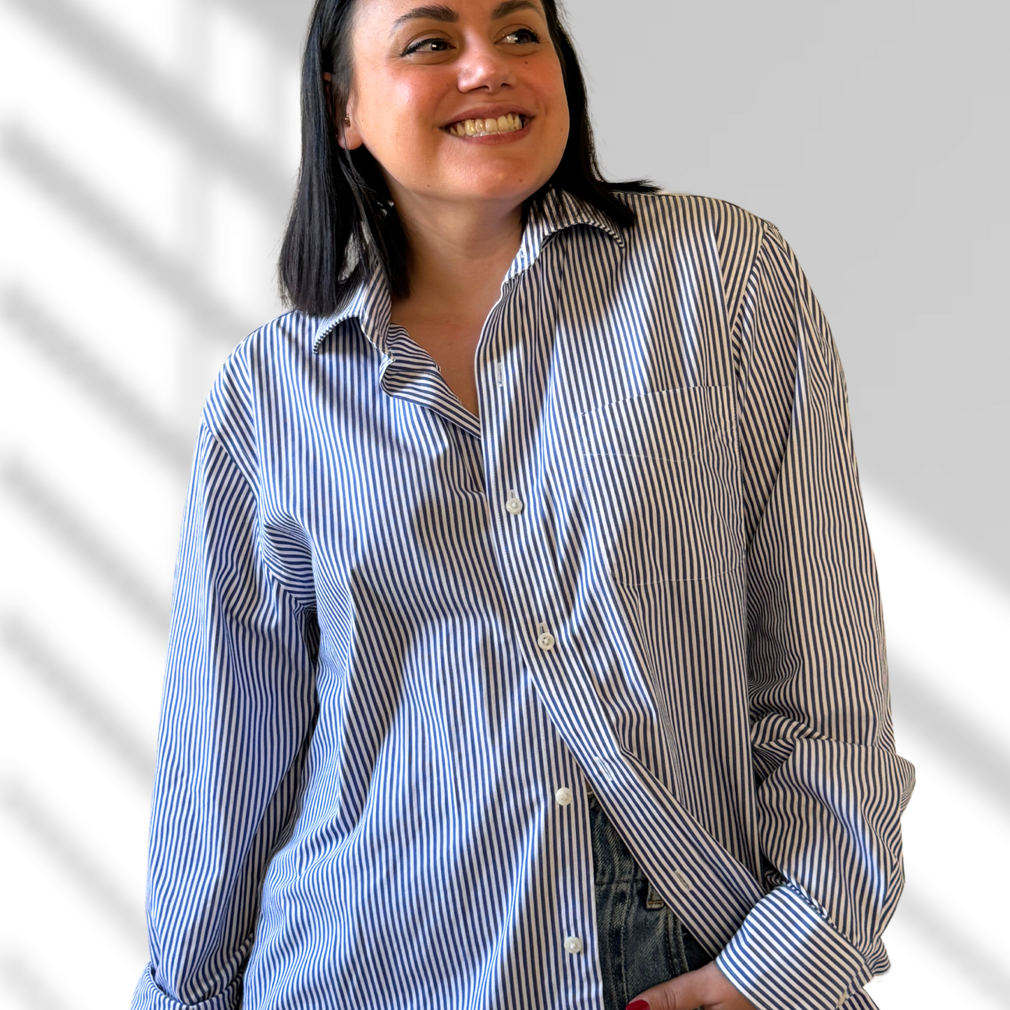Camisa a rayas elegante