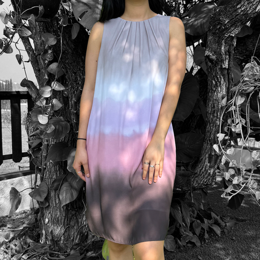 Vestido corto deslavado