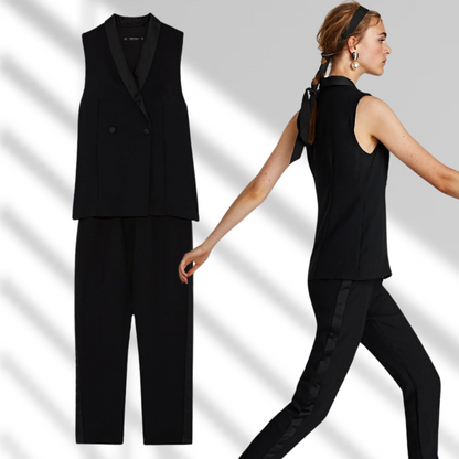 Jumpsuit de vestir estilo smoking