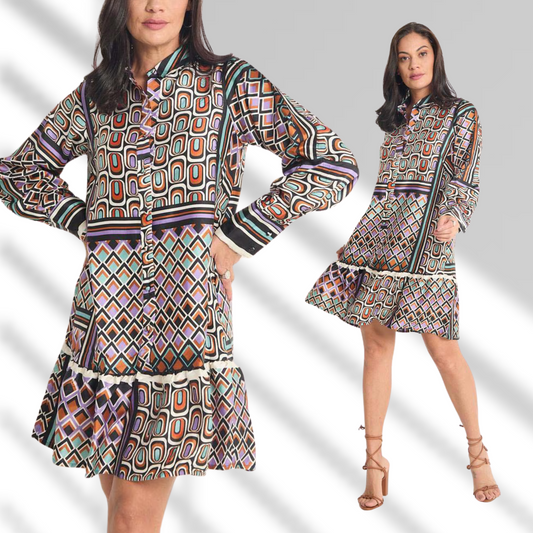 Vestido satinado estilo Art Deco