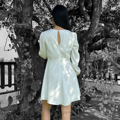 Vestido corto blanco