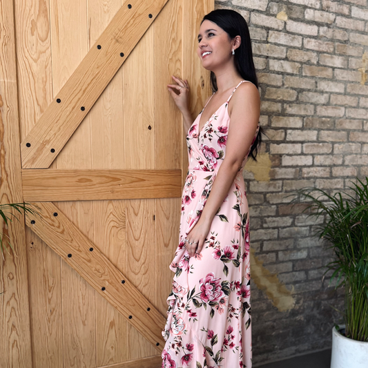 Vestido de noche floreado