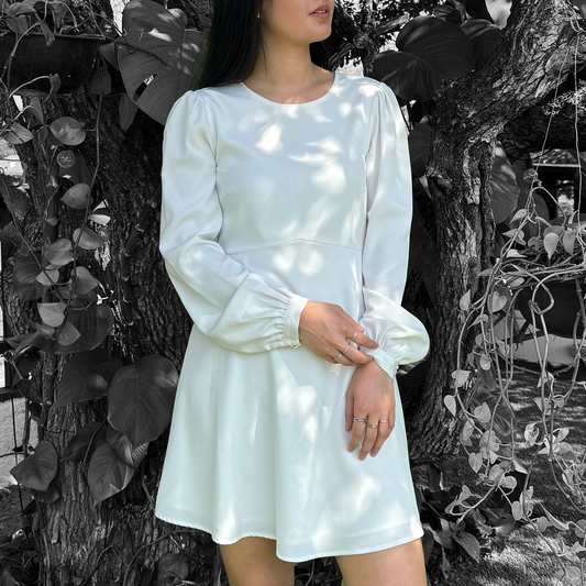 Vestido corto blanco