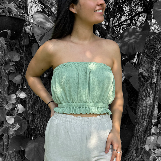 Crop top romantico