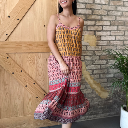 Vestido bohemio de colores
