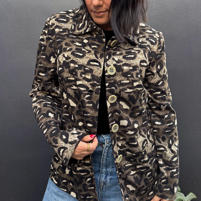 Sobrecamisa en animal print